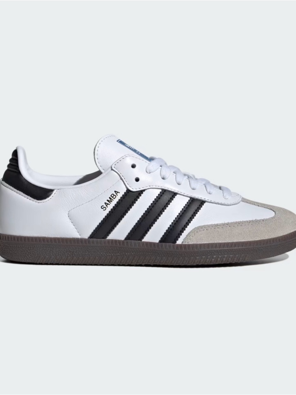 adidas White Sneakers with Black Stripes (Men’s 6.5, Women’s 7.5)